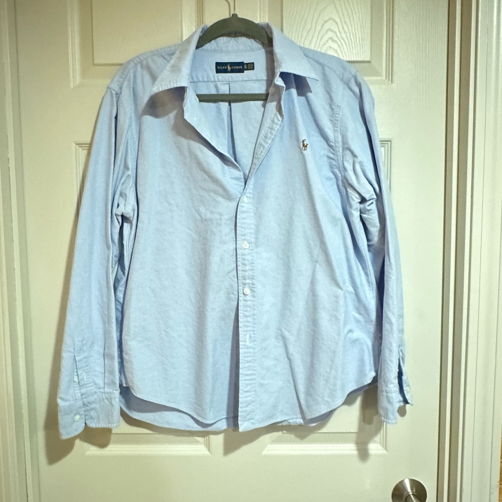 Ralph Lauren Blue Casual Button Down Shirt